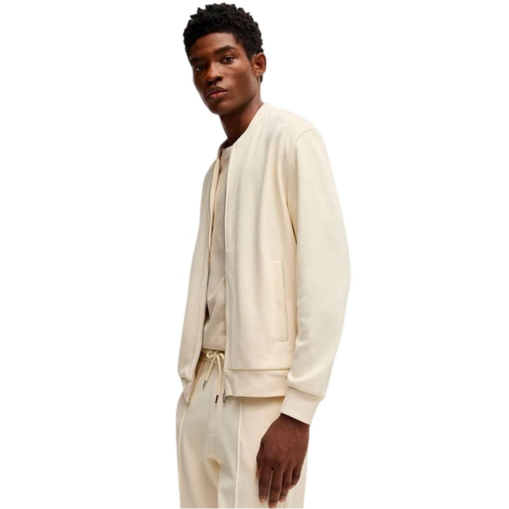 Boss Mens Solid Front Pocket Bomber Jacket