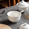 Creative Ceramic Cup Yulong Yipin Stew Cup Pumpkin Cup Hotel Restaurant Household Soup Soup Cup White Porcelain With Lid