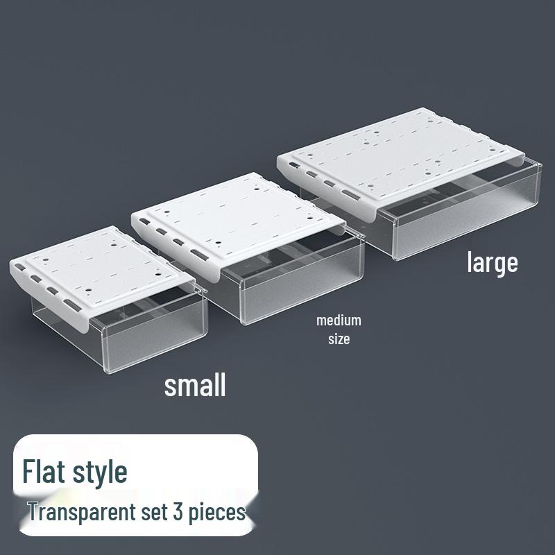 Invisible Under-Desk Storage Drawer for Office Workstation
