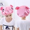 New Cute Baby Bath Shower Cap Adjustable Kids Double-Layer Girl Boy Ear Protection Shampoo Cap Children Hair Wash Hat Head Cover