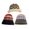 Unisex Knitted Bucket Hat Fall Winter Hat Casual Travel Hat Everyday Wear for Fashionable Adults