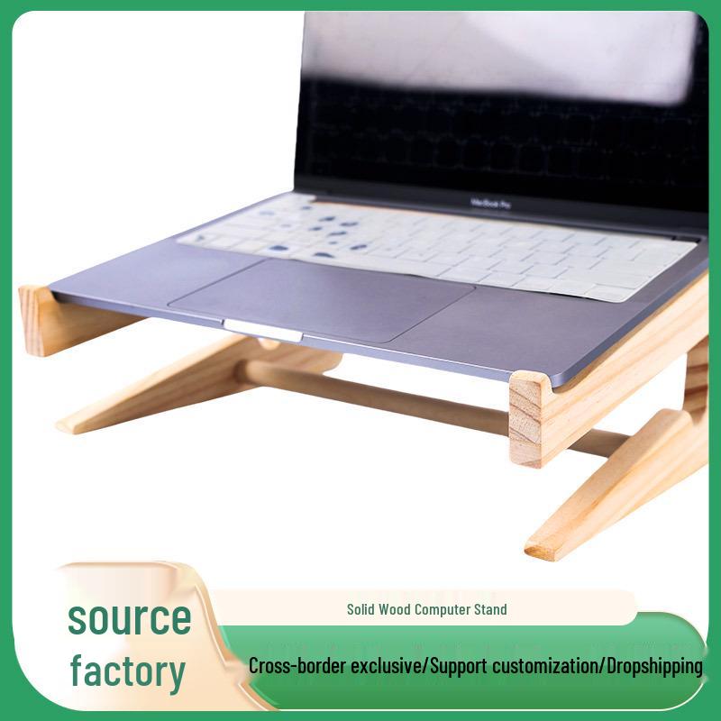 Wooden Laptop Riser and Storage Stand