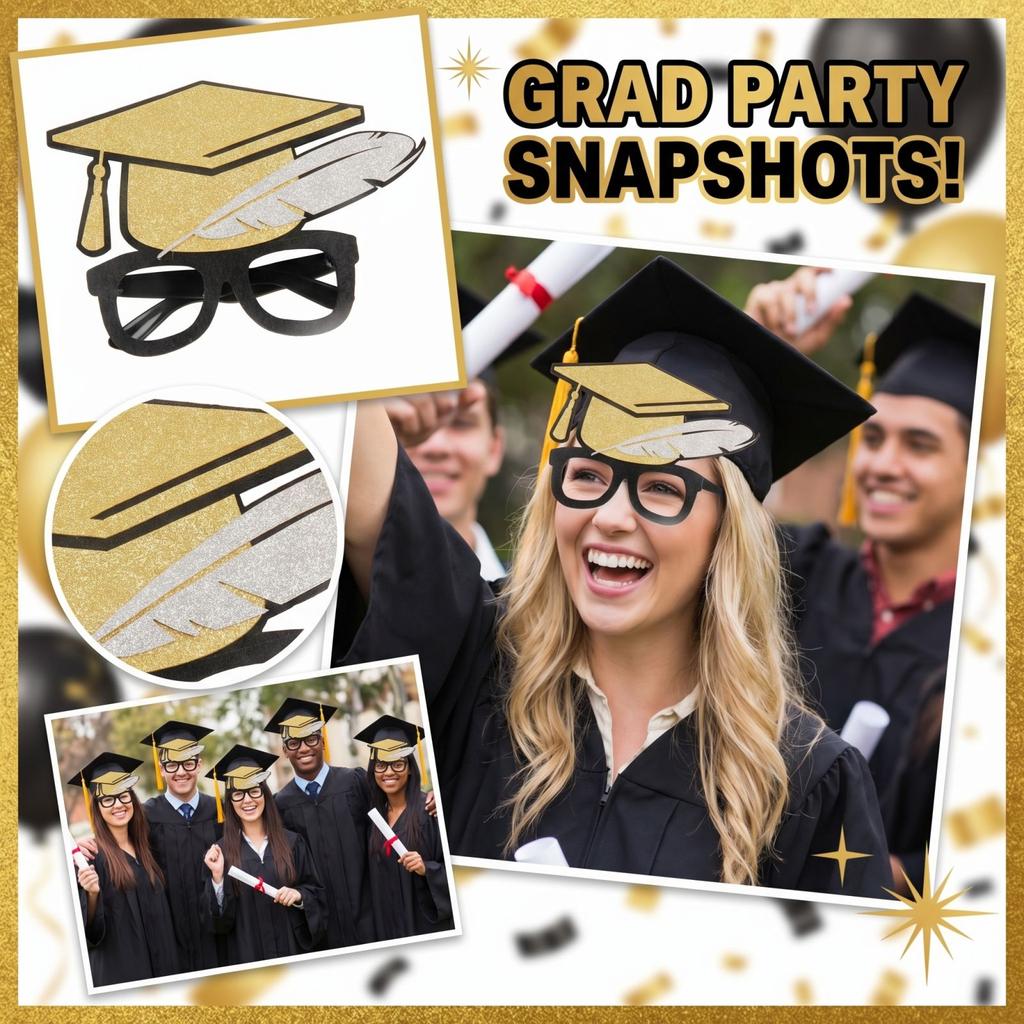 Graduation Decoration Eyeframe Graduation Party Funny Photography Props Decoration