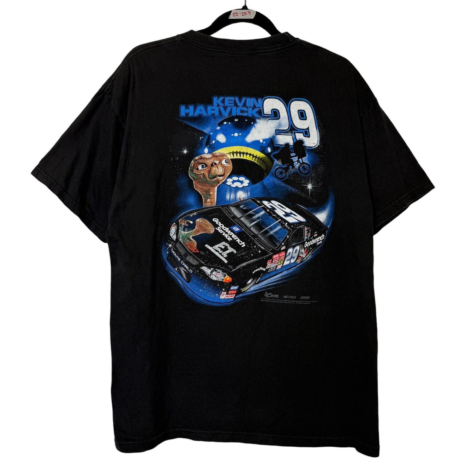 2000s Kevin Harvick E.T. Movie NASCAR T shirt Size M (B629) 2XL