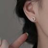 Geometric stud earrings light luxury ear hole earrings niche high sense design style versatile simple earrings