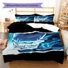 Kaiju No. 8 Pattern Bedding,Quilt Set Quilt Cover Pillowcase Home Birthday Gift (1 * Duvet Cover + 2 * Pillowcase, Without Core)