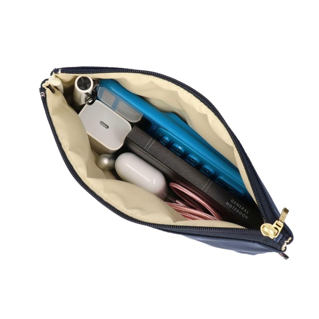 Large Capacity Lipstick Flat Embroidered Size Pouch, Rouge, L, 4OP-ER975, artisan&artist