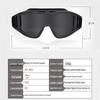 Impact-Resistant Tactical Combat Goggles - Windproof & Sandproof Shooting Glasses for Outdoor Use