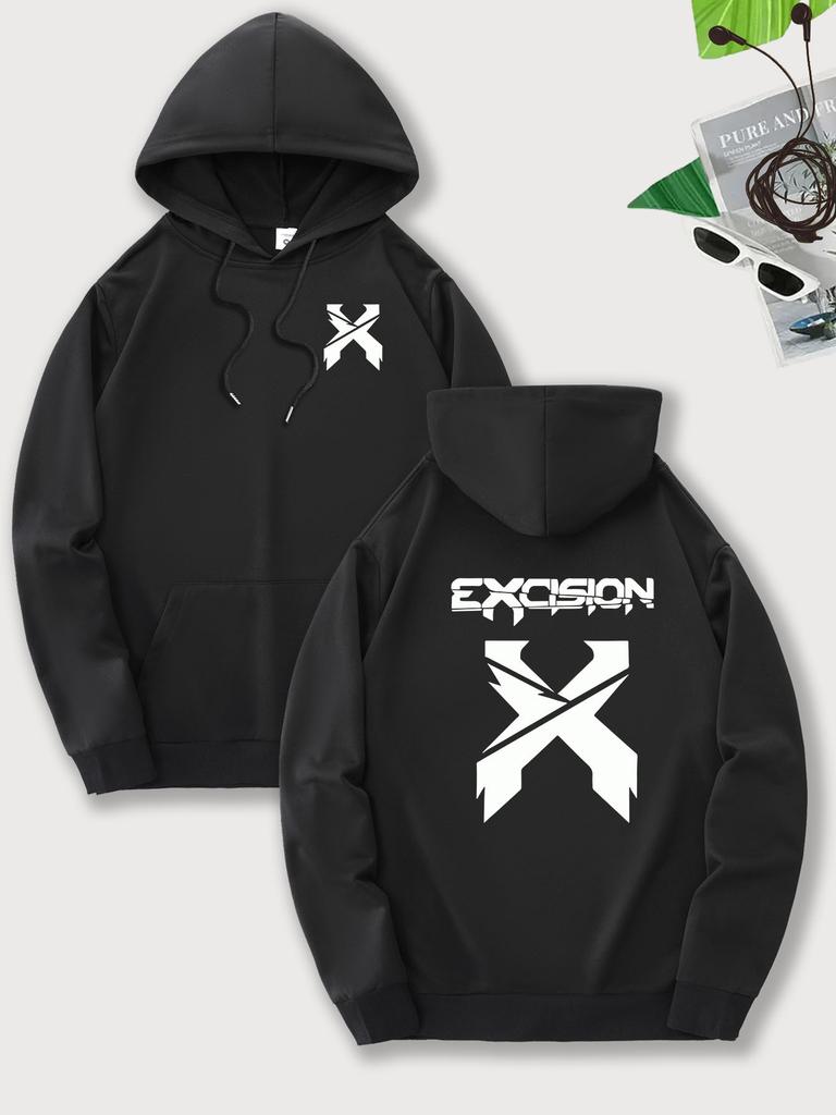 Polyester Men's Graphic Print Hoodie Kangaroo Pocket All Season Comfortable Sweatshirt Sports Fashion Apparel