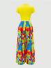 Women's Sleeveless Printed Fashion Set with Versatile Wide-Leg Pants