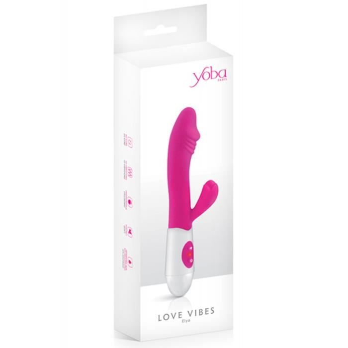 Vibromasseur rabbit avec gland stimulant TU Rose