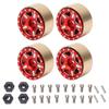 4pcs RC Bead Lock Hubs Aluminum Alloy Brass RC Vehicle Tires Hubs for Axial SCX24 1 24