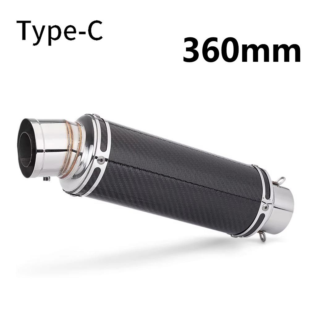 Universal 60mm Tail Section Exhaust for MT09, CBR500R, Z900 - C29 Small Cannon Elbow