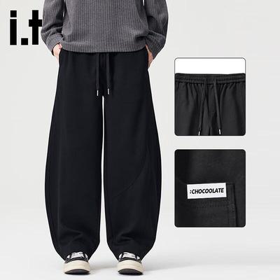 Pour des hommes :CHOCOOLATEit Pantalon de survêtement américain ample à jambes larges