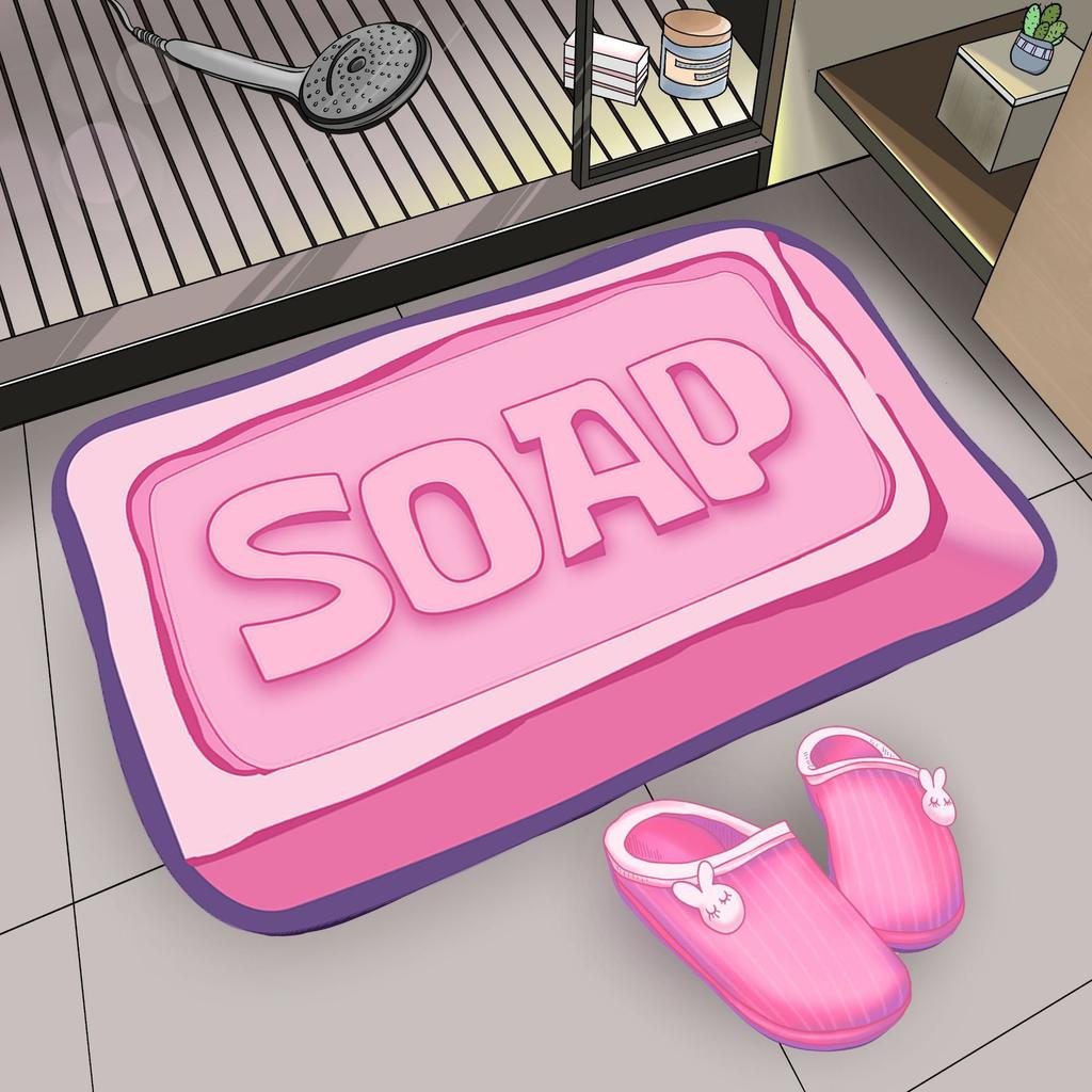 Diatom Mud Water Absorbing Floor Mat for Household Bathroom Anti-slip Quick Drying Foot Mat for Dirt and Wear Resistant Door Mat