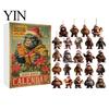 Christmas Gifts for Kids Advent Calendar, Ape Series 24 Day Countdown Box with Holiday Calendar Acrylic Pendants, Festive Tree Hanging Ornaments Home