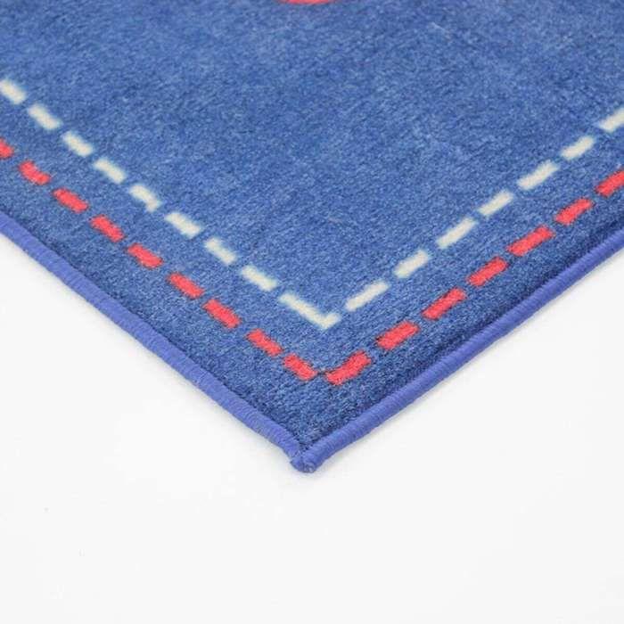 Blue Airplane Print Rug 67x100