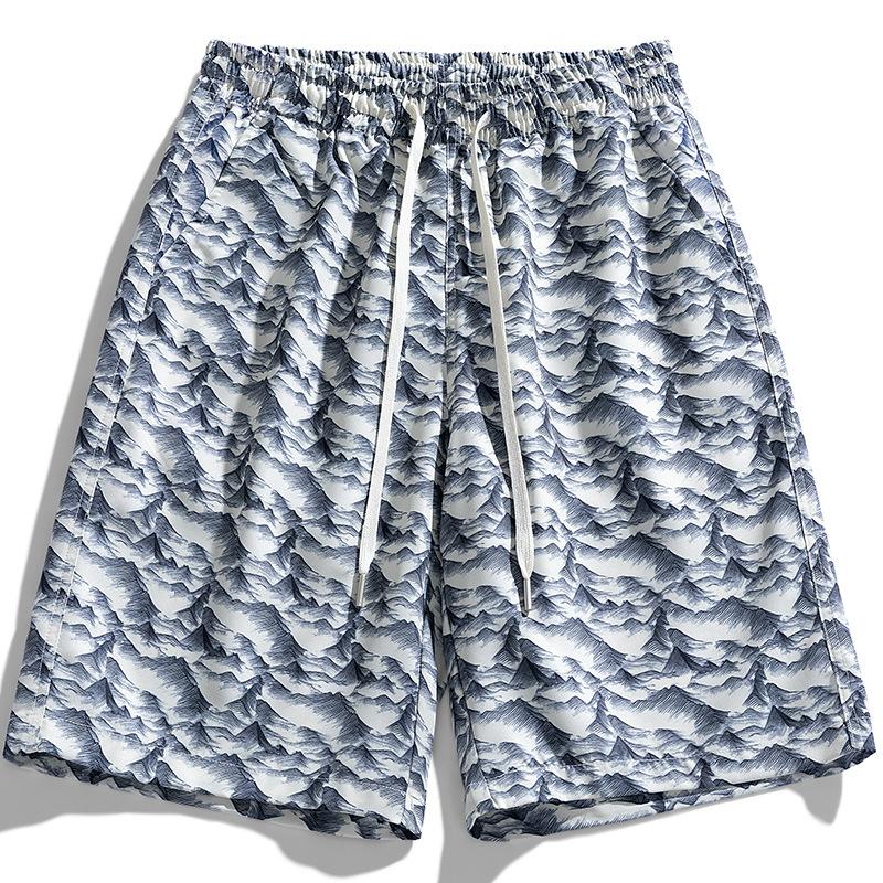 Shorts for Men, Summer Sports and Casual, Five Inch Long Shorts, Thin Fit, Loose, Quick Drying, Cool Beach Pants