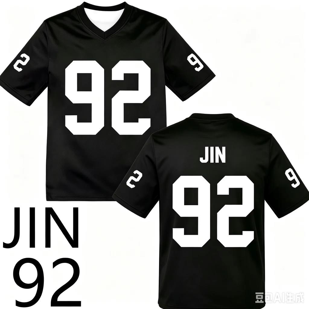 2026 BTS Arirang World Tour Las Vegas ARMY #7 Blokecore 3D Unisex Jersey, Kpop Breathable Top, Men's Women's Y2k V-Neck T Shirt