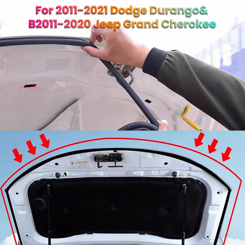 Motorhauben-Dichtungsleiste Zierleiste Dichtung für Jeep Grand Cherokee 2011 - Dodge Durango Material Gummi Direkter Ersatz 68070493A