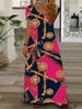 Women's Long Sleeve Dress with Geometric Animal Print In Multiple Patterns