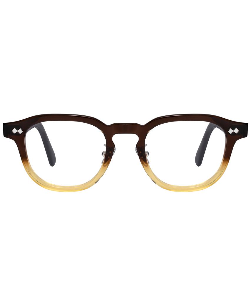 Likkeullou Rc Temple No.2 Black Brown Acetate Glasses