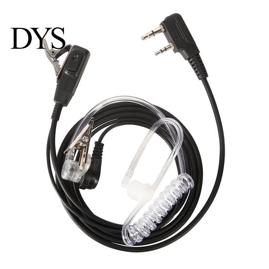 Auricolare Acustico a Tubo a 2 Pin per Walkie Talkie HYT Baofeng UV-5R BF-888S