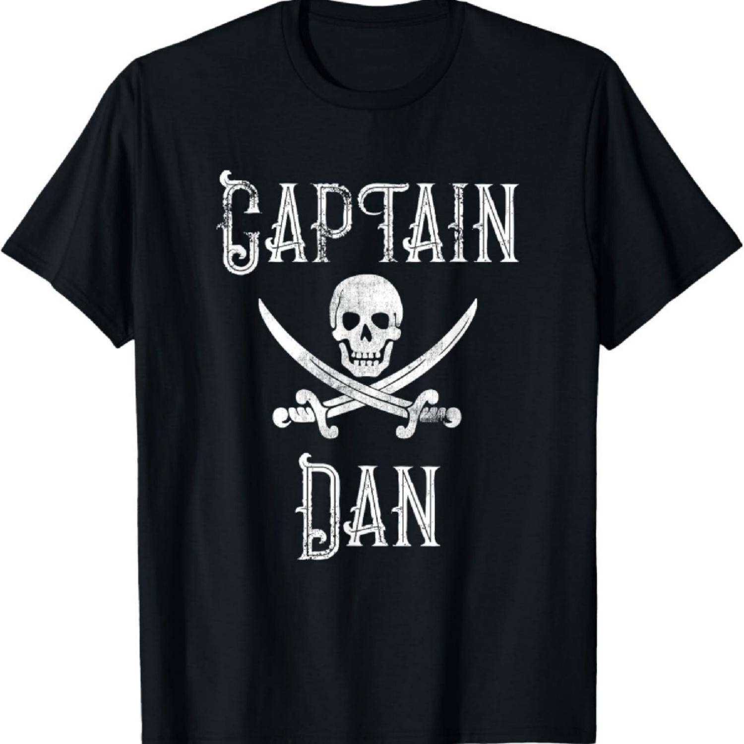 

Captain Dan Tee Vintage Personalized Pirate Party T-Shirt S