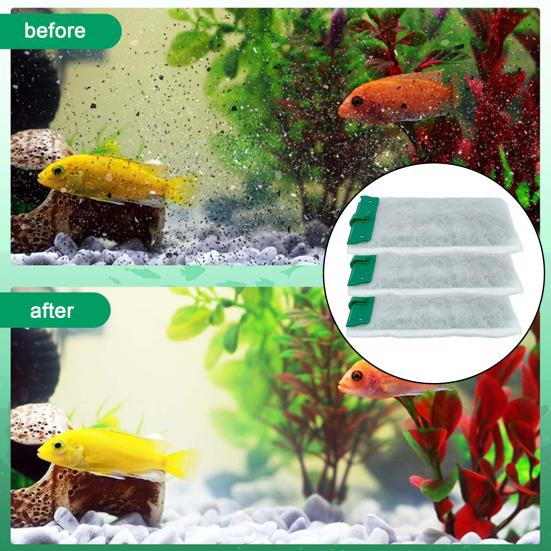 6Pcs Filter Cartridge Effective Aquarium Filter Cartridge Set Aquatic Plant Health Filter for ReptoFilter Medium Filter
