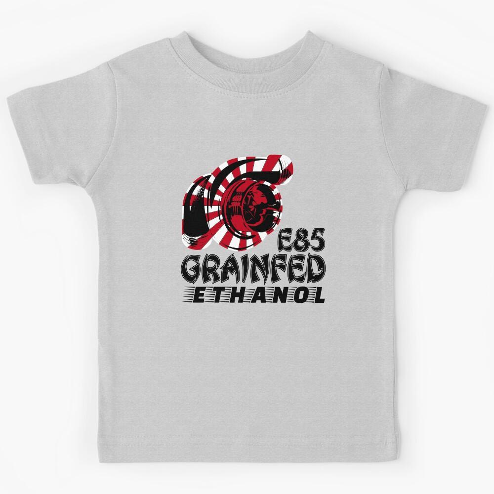 Funny Turbocharger Drag Racing Race Car Turbo Grain Fed Kids T-Shirt 100