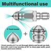 Hochdruckreiniger Kanalreinigerdüse Abwasserschlauch Reinigungsdüse 1/4 Schnellkupplung Edelstahl Sprühpistole Kanalreinigungswerkzeug