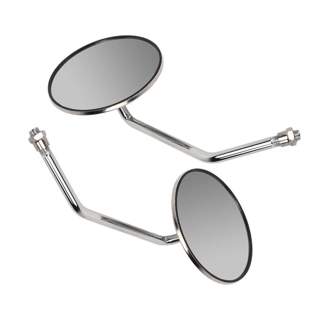 2PCS Motorcycle Rear View Mirror Stainless Steel High Definition Clear View Replacement for Suzuki Gn125