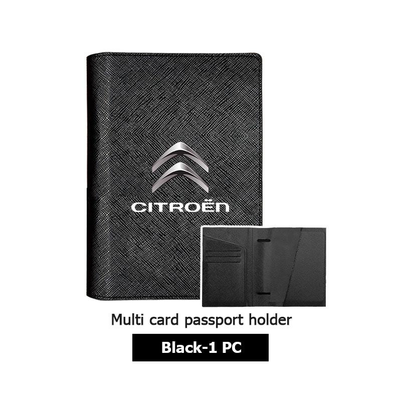 Passport Holder Case Multi Functional ID Card Bank Card Travel For Citroen C5 C1 C2 C6 C4L DS3 DS4 DS5 C-Elysee Grand Berlingo