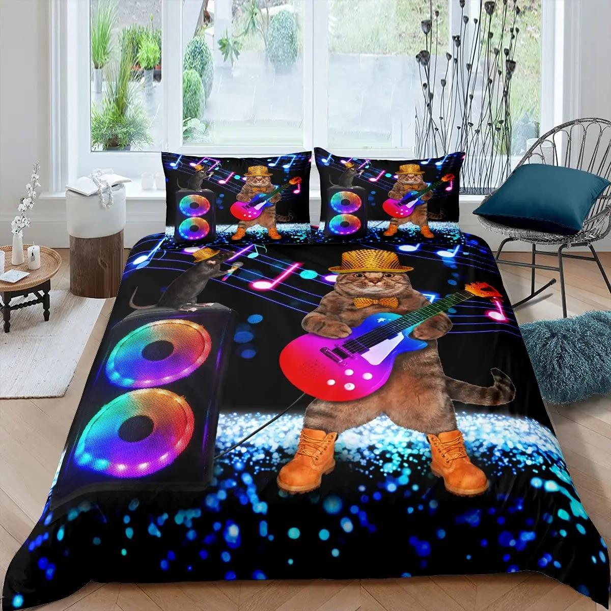 Пододеяльник с рок-музыкой King Jazz Music Комплект постельного белья для подростков — фото 17