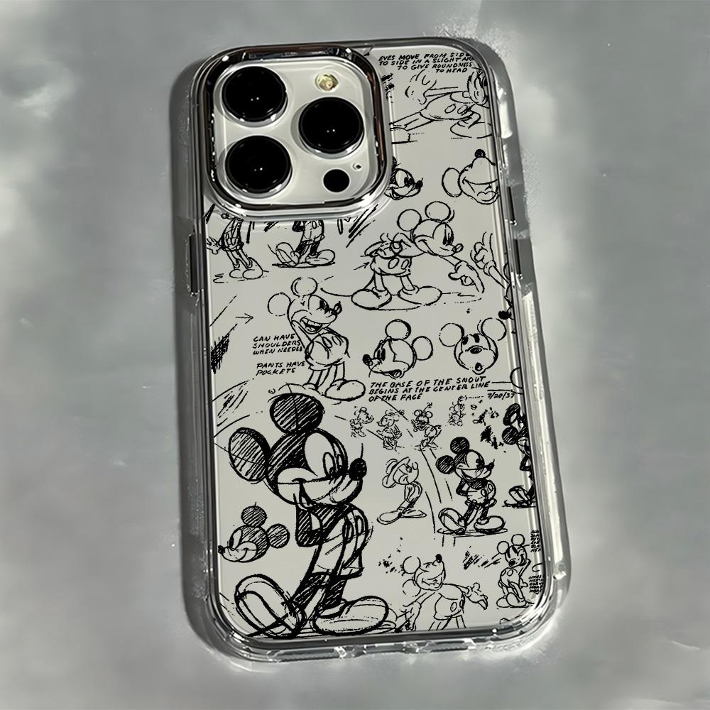 Graffiti M-Mickey Minnies Phone Case for Xiaomi Redmi Note A5 A3 15 14 13 14c 13c 12 11 10 9 Pro Plus 4G 5G Transparent Cover