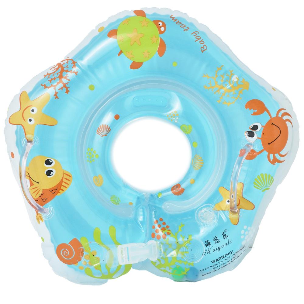

Circle Baby Swimming New Cute Cartoon Blue Pink Inflatable Creative Water Toys синій