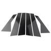 For VW Jetta -  Door Trim Pillar Posts 6pcs/ Set Piano Cover Black