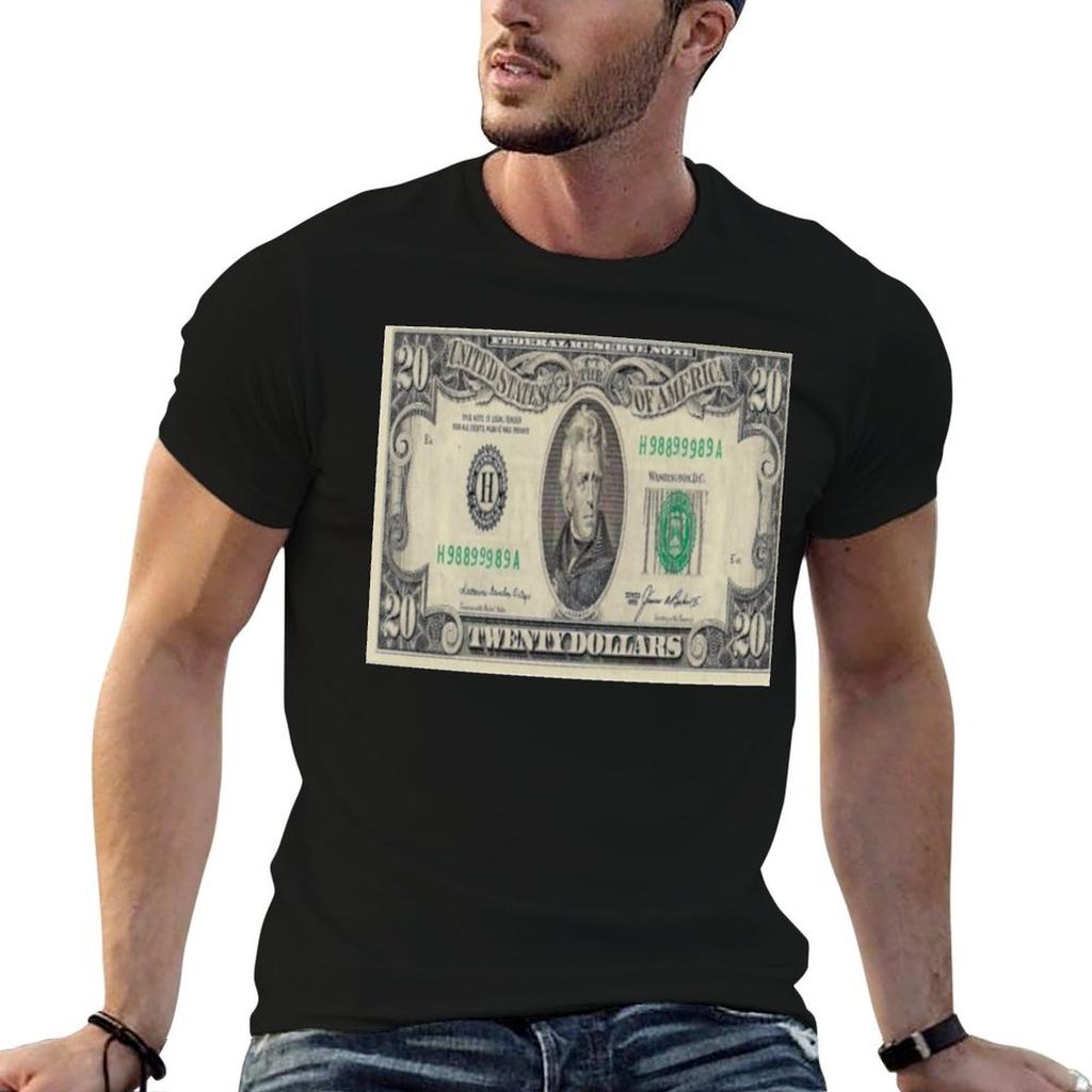Twenty Dollar Bill TShirt Dry Fit Athletic Short Sleeve Shirt