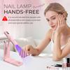 Foldable Nail Dryer with Stand Flash Cure Lamp Portable UV Nail Lamp  for Gel Nails