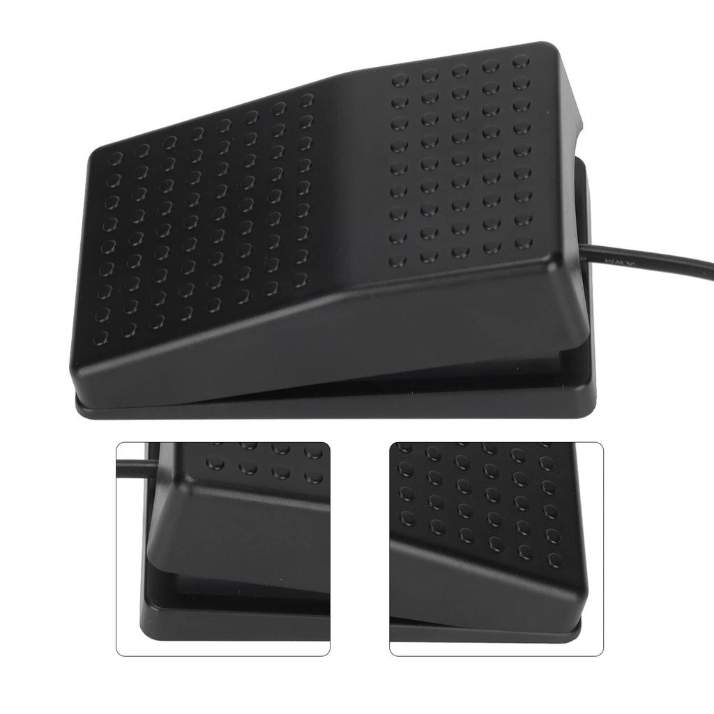 USB Foot Pedal Single Foot Switch, USB Foot Switch Video Game Computer Keyboard Control with 2M Extension Cable, Customized Programmable PC Action