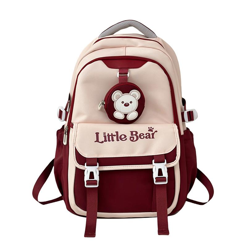 Backpack Academy Style Girl's Schoolbag Korean Version Retro Junior and Senior High School Schoolbag Large Capacity Travel Backpack