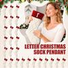 18-tums julstrumpor, Bokstavsstrumpor, Stickade bokstavsstrumpor, Godispresentpåsar