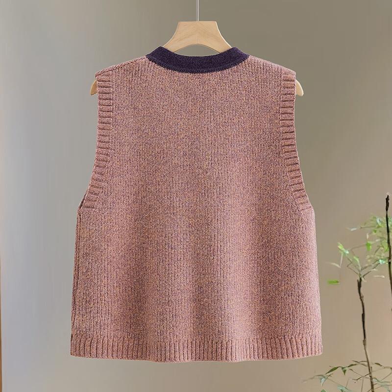 Women's Retro New Chinese Style Patchwork Knitted Vest