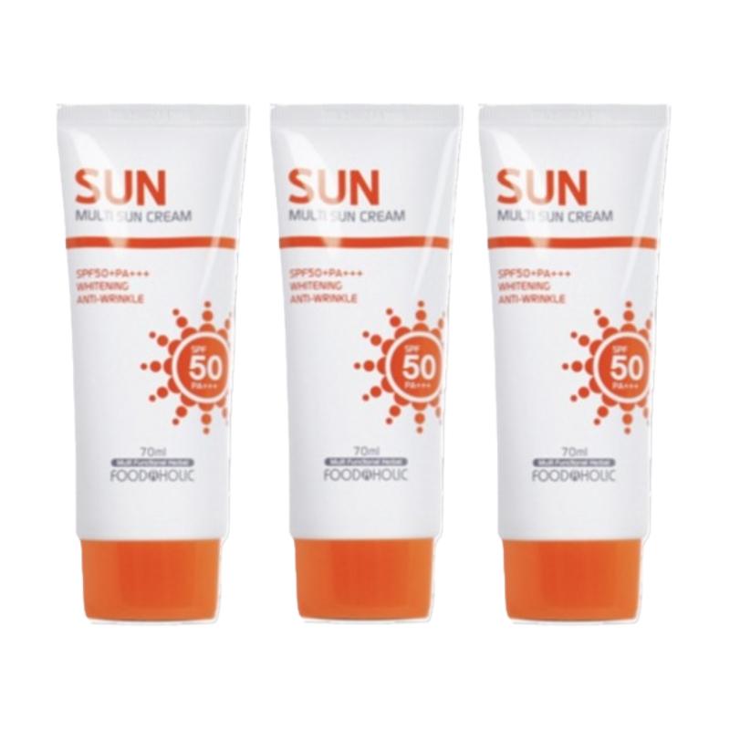 FOODAHOLIC Multi Sun Cream SPF50+ PA+++ 70ml – Lichte Dagelijkse UV-Bescherming Zonnebrandcrème