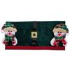 Christmas Theme Christmas Fridge Handle Covers Santa Snowman Reindeer Anti-Static Refrigerator Door Handle Protector Detachable