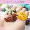 Crystal Stone Duck Figurine Resin Decor For Living Room And Office Gift