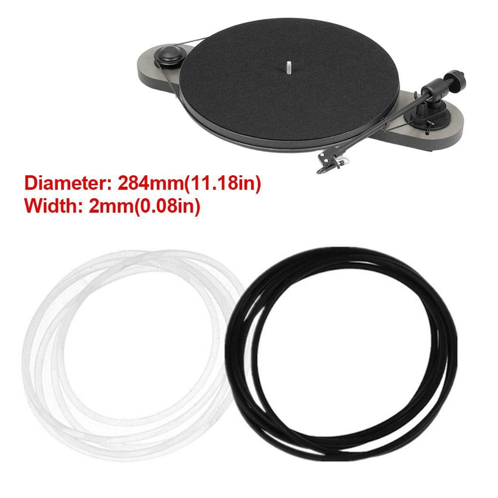 1Pcs 284mm Dia Turntable Rubber Drive Belt 2mm Width Phonograph Belt  Belt-Driven Turntables