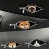 Car Stickers Zipper Cat Shape Adhesive Waterproof Scratch Cover Stickers Durable Car Decals for Cars Electric Vehicles Windows
