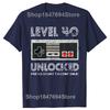 Funny Level 40 Unlocked Graphic Tshirts Men Womens Fashion Casual Born in 1984 TShirt 40 Years Old 40th Oversized T Shirt