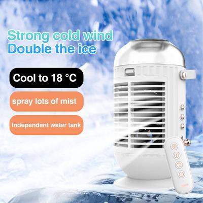 Portable Air Conditioning Usb Air Cooler Negative Ions Spray Humidifier Water Cooling Fan Mini Air Conditioner For Home Office